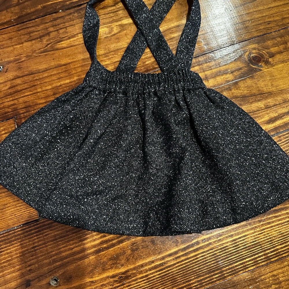 Black Sparkly Skirt with Straps